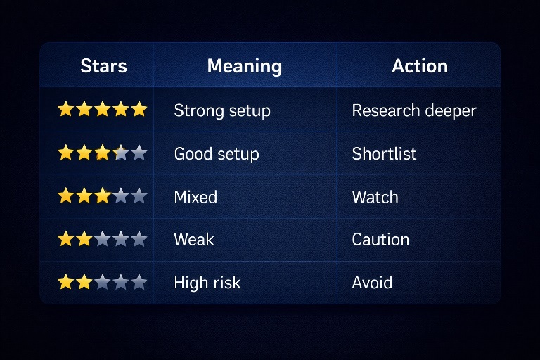The 5-Star Rating System Explained How Stocks Are Scored and Ranked